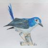 Aquarellbild eines blauen Vogels